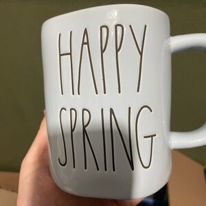 Rae Dunn White 'Happy Spring' Mug